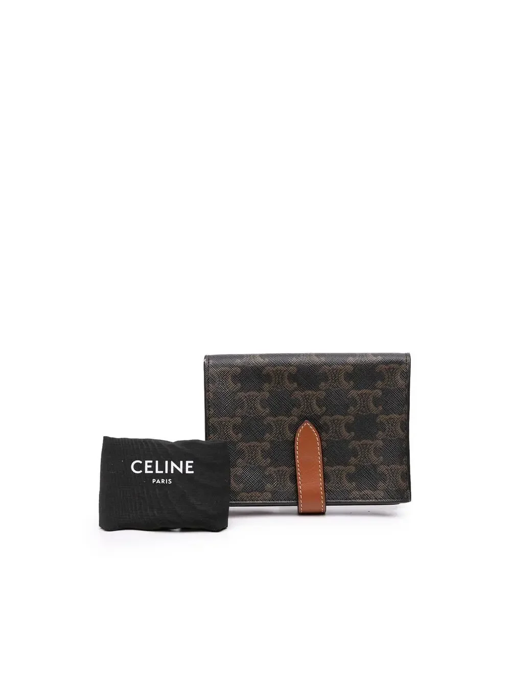 Celine Triomphe Coated Canvas Compact #329243C37B